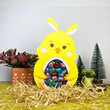 Baby Chick - Easter Candy Box Paper Cutting File - 11x6.4