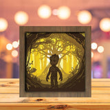 Baby Groot 1 Square - Paper Cutting Light Box - LightBoxGoodman - LightboxGoodman