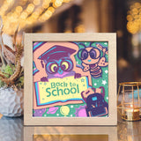 Back To School 2 – Paper Cut Light Box File - Cricut File - 20x20cm - LightBoxGoodMan