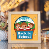 Back To School 5 – Paper Cut Light Box File - Cricut File - 20x20cm - LightBoxGoodMan