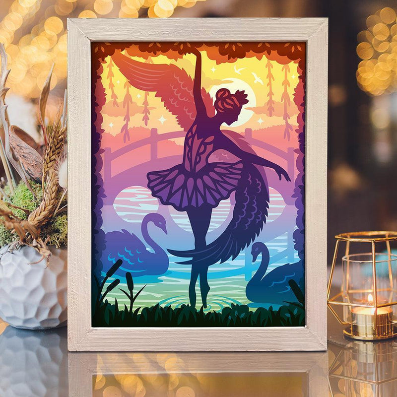 Ballet 2 – Paper Cut Light Box File - Cricut File - 8x10 inches - LightBoxGoodMan - LightboxGoodman