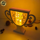 Barcelona - Paper Cut Cup Light Box File - Cricut File - 24,2x28,5cm - LightBoxGoodMan - LightboxGoodman
