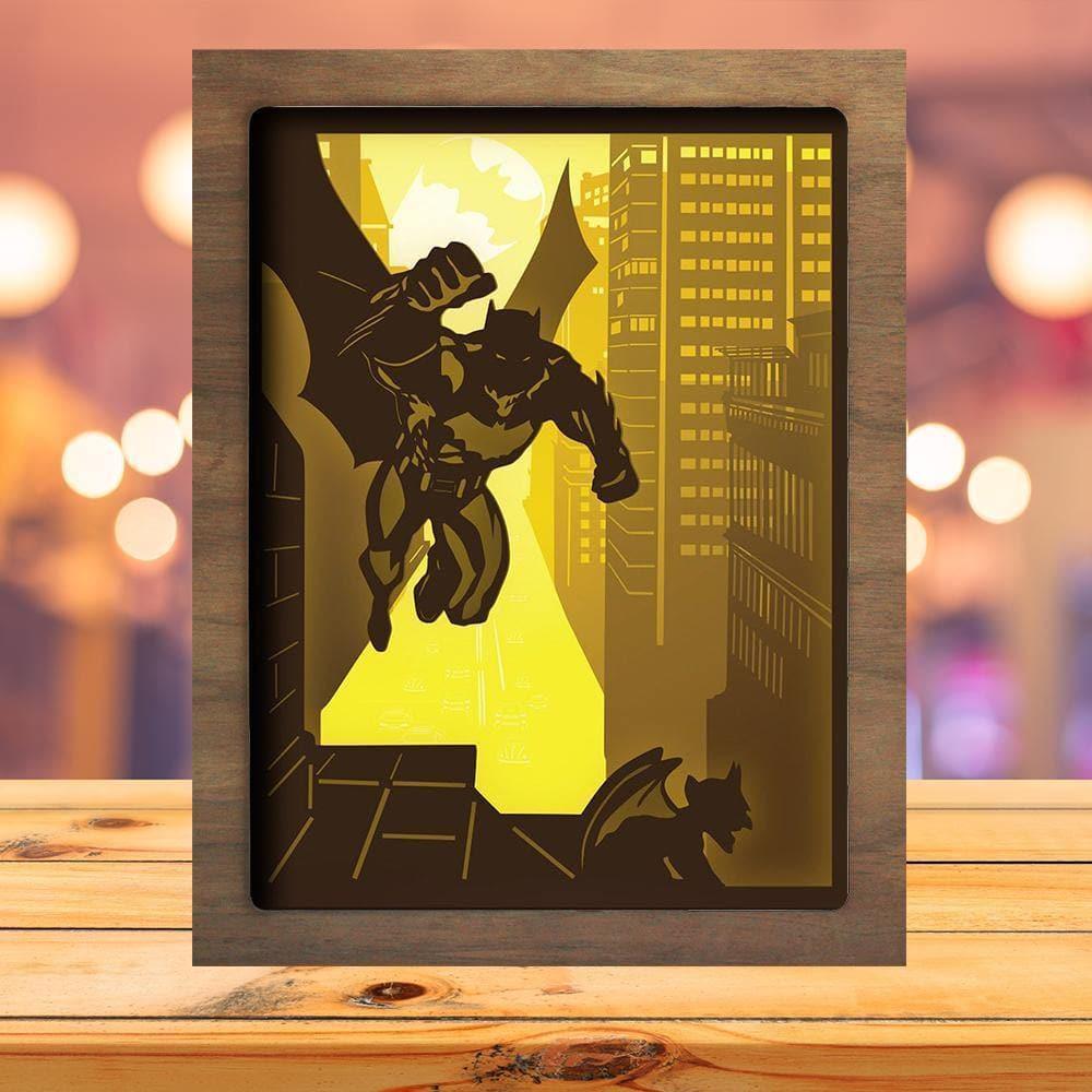 Batman 1 - Paper Cutting Light Box - LightBoxGoodman - LightboxGoodman