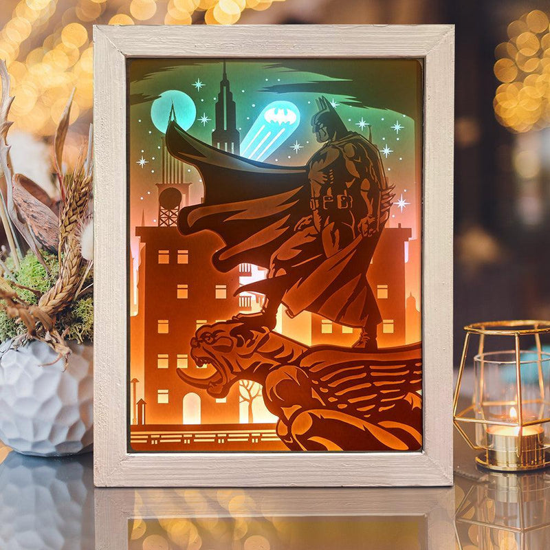 Batman 2 - Paper Cut Light Box File - Cricut File - 8x10 inches - LightBoxGoodMan - LightboxGoodman