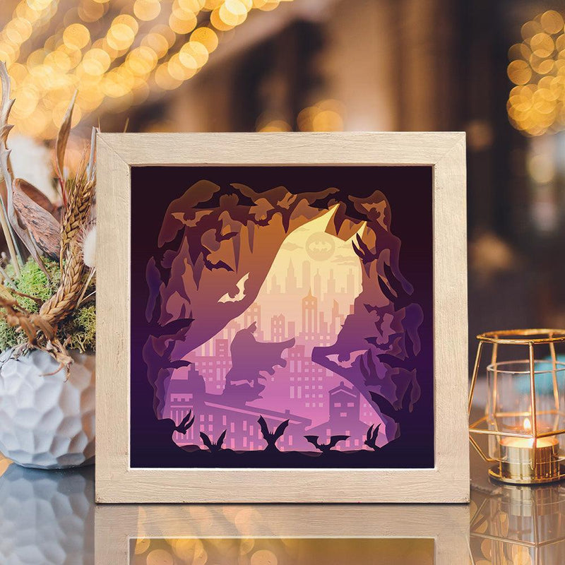 Batman 3 - Paper Cut Light Box File - Cricut File - 8x8 inches - LightBoxGoodMan - LightboxGoodman