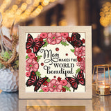 Beautiful Mom - Paper Cut Light Box File - 8x8