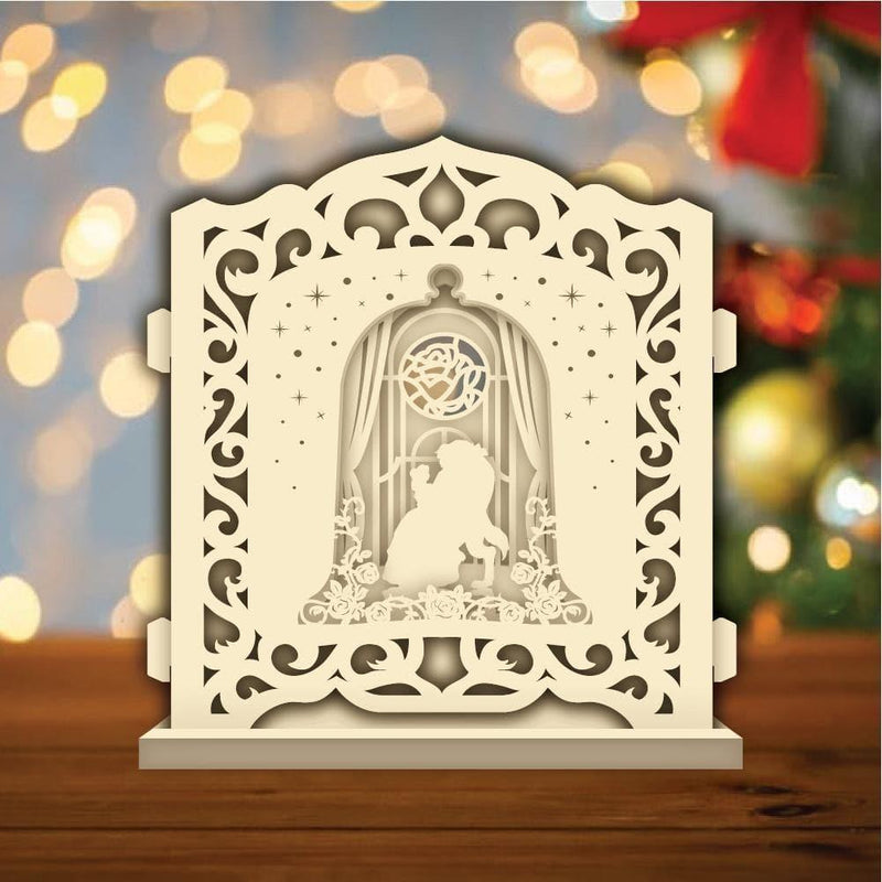 Beauty And Beast 2 - Pop-up Light Box File - Cricut File - LightBoxGoodMan - LightboxGoodman