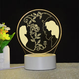 Beauty And The Beast - Acrylic LED Light File - 4,5x4,5" - Cricut File - LightBoxGoodMan - LightboxGoodman