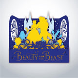 Beauty And The Beast - Paper Cut Mini-Showcase File - Cricut File - 10x12cm - LightBoxGoodMan