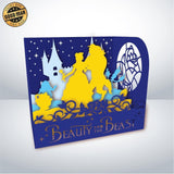 Beauty And The Beast - Paper Cut Mini-Showcase File - Cricut File - 10x12cm - LightBoxGoodMan - LightboxGoodman