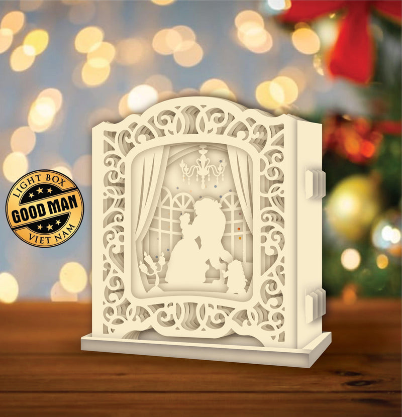 Beauty And The Beast - Pop-up Light Box File - Cricut File - LightBoxGoodMan - LightboxGoodman