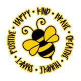 Bee Circle - Cricut File - Svg, Png, Dxf, Eps - LightBoxGoodMan - LightboxGoodman