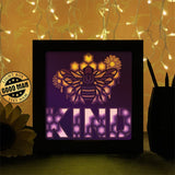 Bee Kind - Paper Cutting Light Box - LightBoxGoodman - LightboxGoodman