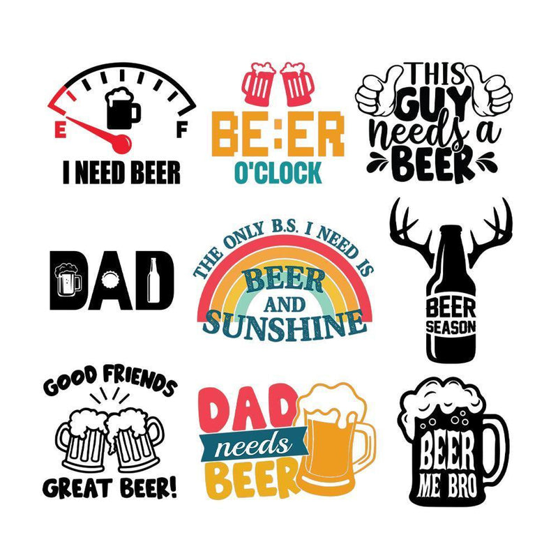Beer - Cricut File - Svg, Png, Dxf, Eps - LightBoxGoodMan - LightboxGoodman
