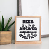 Beer is the Answer - Cricut File - Svg, Png, Dxf, Eps - LightBoxGoodMan - LightboxGoodman