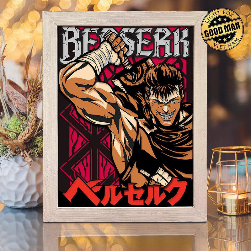 Berserk - Paper Cut Light Box File - Cricut File - 8x10 inches - LightBoxGoodMan - LightboxGoodman