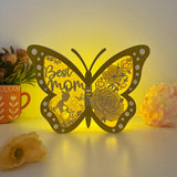 Best Mom -  Butterfly Papercut Lightbox File - 6.6x9.2