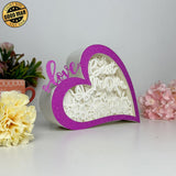 Best Mom - Love Heart Papercut Lightbox File - 5,6x7,5" - Cricut File - LightBoxGoodMan - LightboxGoodman