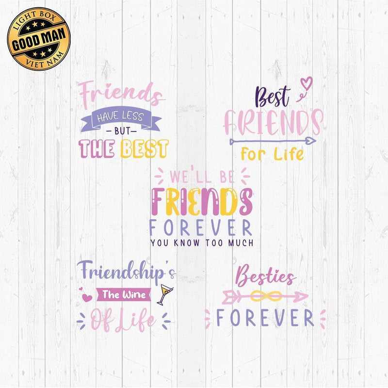 Bestie - Cricut File - Svg, Png, Dxf, Eps - LightBoxGoodMan - LightboxGoodman