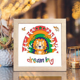 Big Dream – Paper Cut Light Box File - Cricut File - 8x8 inches - LightBoxGoodMan