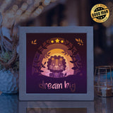 Big Dream – Paper Cut Light Box File - Cricut File - 8x8 inches - LightBoxGoodMan - LightboxGoodman