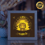 Big Dream – Paper Cut Light Box File - Cricut File - 8x8 inches - LightBoxGoodMan - LightboxGoodman