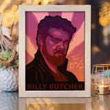 Billy Butcher - Paper Cut Light Box File - Cricut File - 8x10 inches - LightBoxGoodMan