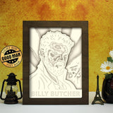 Billy Butcher - Paper Cut Light Box File - Cricut File - 8x10 inches - LightBoxGoodMan - LightboxGoodman