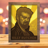 Billy Butcher - Paper Cutting Light Box - LightBoxGoodman