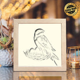 Bird 4 – Paper Cut Light Box File - Cricut File - 8x8 inches - LightBoxGoodMan - LightboxGoodman