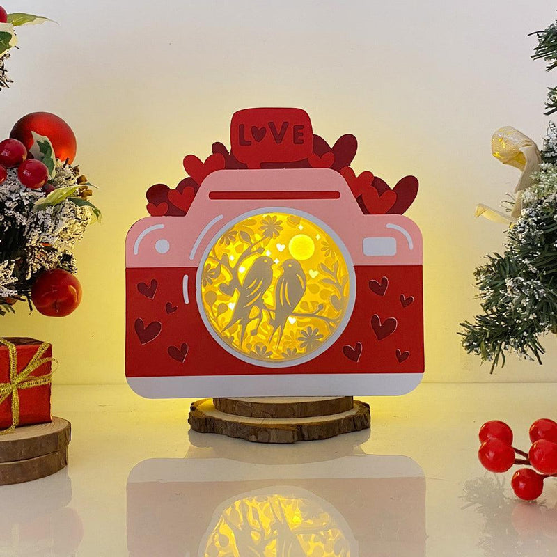 Bird Garden - Paper Cut Camera Light Box File - Cricut File - 7,9x7,9 Inches - LightBoxGoodMan - LightboxGoodman