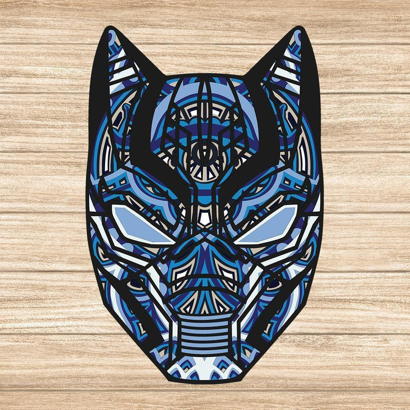 Black Panther - Paper 3D Layered File - Cricut File - 17x26cm - LightBoxGoodMan - LightboxGoodman