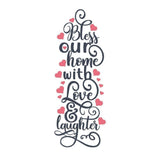 Bless Our Home With Love - Cricut File - Svg, Png, Dxf, Eps - LightBoxGoodMan