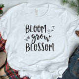 Bloom Grow Blossom - Cricut File - Svg, Png, Dxf, Eps - LightBoxGoodMan - LightboxGoodman