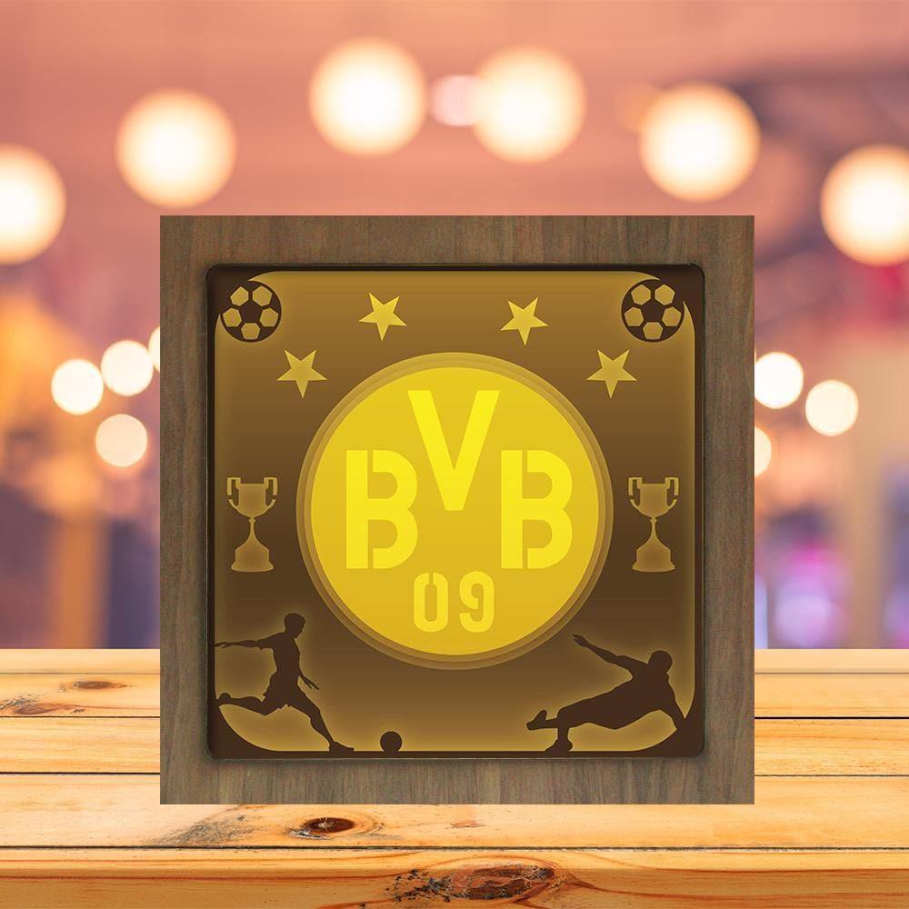 Borussia Dortmund - Paper Cutting Light Box - LightBoxGoodman - LightboxGoodman