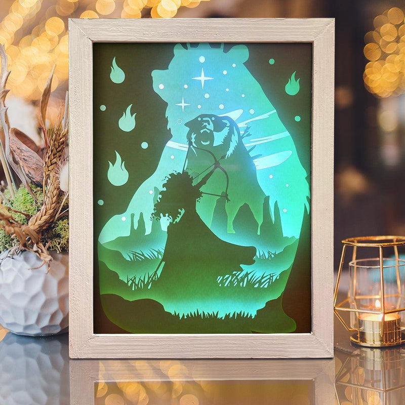 Brave 1 - Paper Cut Light Box File - Cricut File - 8x10 inches - LightBoxGoodMan - LightboxGoodman