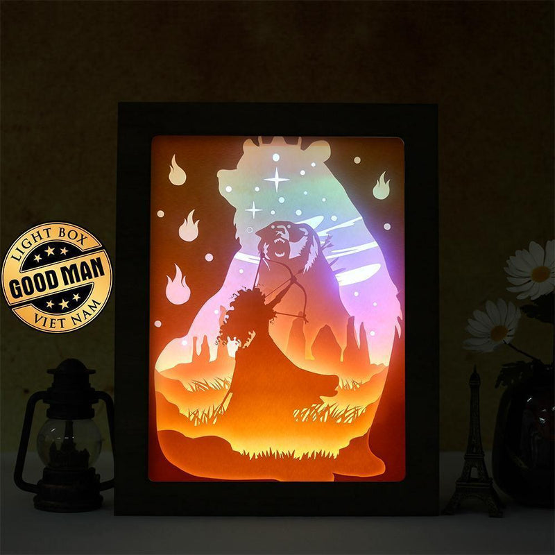 Brave 1 - Paper Cut Light Box File - Cricut File - 8x10 inches - LightBoxGoodMan - LightboxGoodman