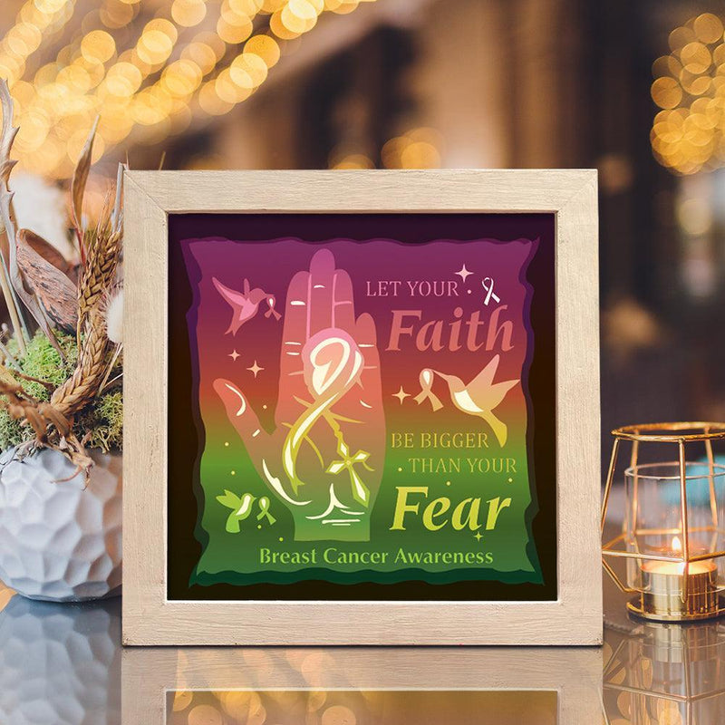 Breast Cancer – Paper Cut Light Box File - Cricut File - 20x20cm - LightBoxGoodMan - LightboxGoodman