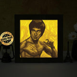 Bruce Lee – Paper Cut Light Box File - Cricut File - 20x20cm - LightBoxGoodMan - LightboxGoodman
