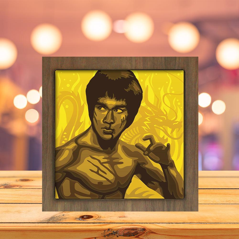 Bruce Lee - Paper Cutting Light Box - LightBoxGoodman - LightboxGoodman