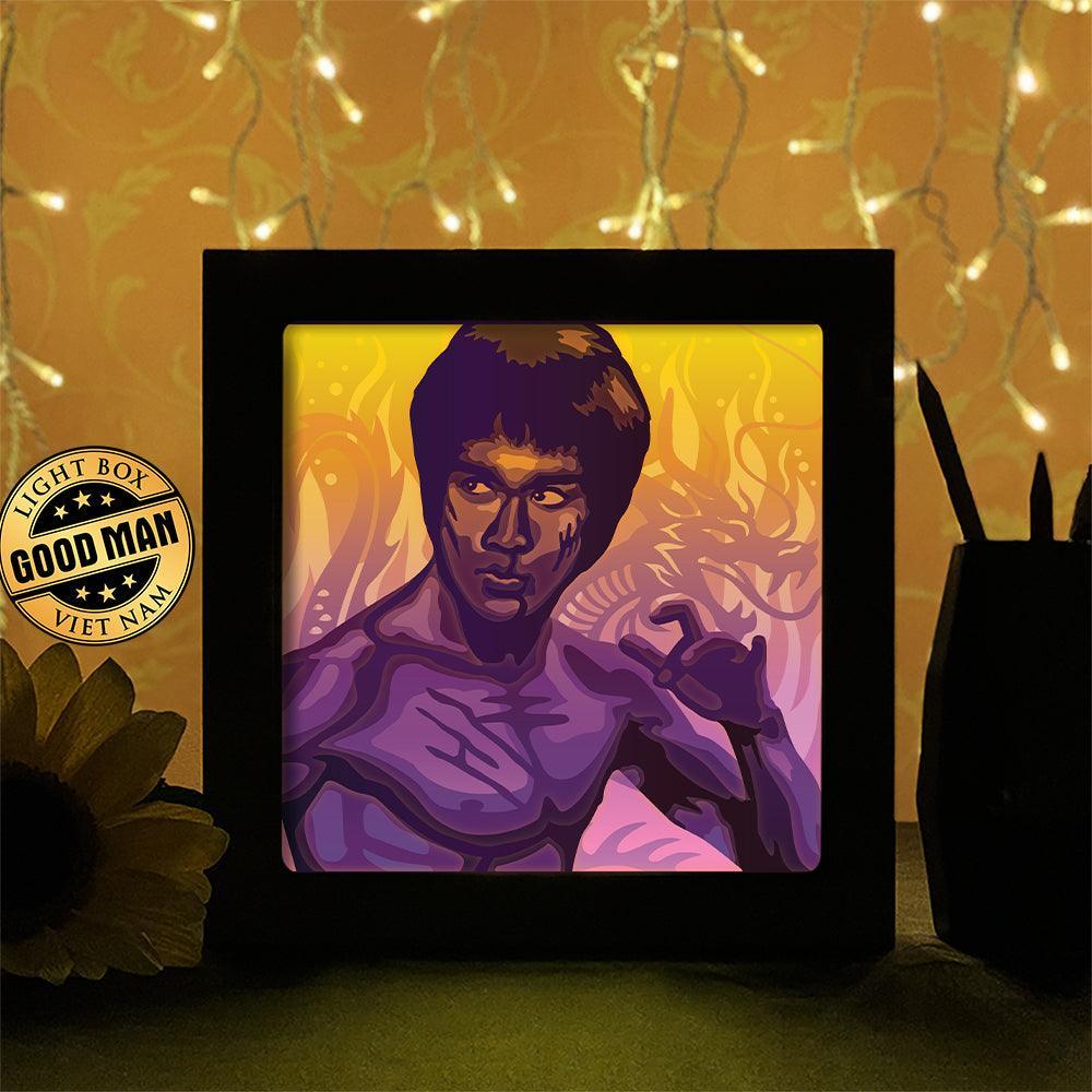 Bruce Lee - Paper Cutting Light Box - LightBoxGoodman - LightboxGoodman