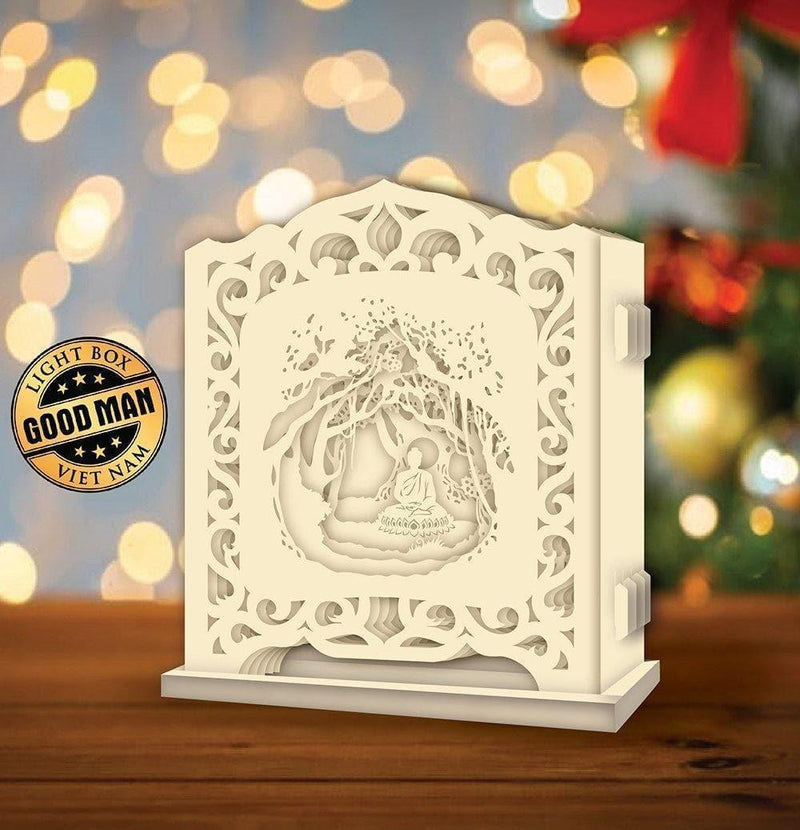 Buddha 1 - Pop-up Light Box File - Cricut File - LightBoxGoodMan - LightboxGoodman