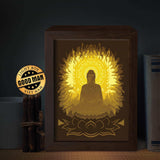 Buddha 2 – Paper Cut Light Box File - Cricut File - 20x26cm - LightBoxGoodMan - LightboxGoodman