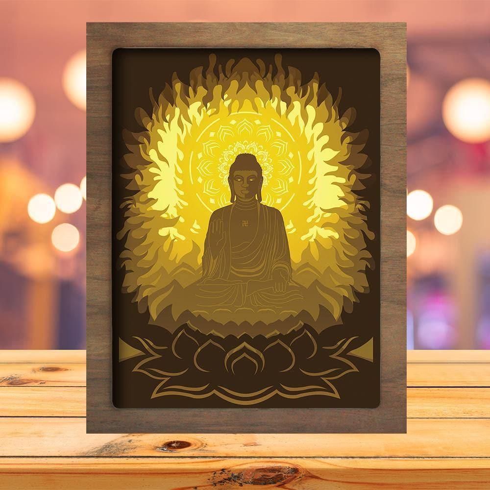 Buddha 2 - Paper Cutting Light Box - LightBoxGoodman - LightboxGoodman