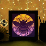 BumbleBee Mandala - Paper Cutting Light Box - LightBoxGoodman - LightboxGoodman