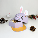 Bunny Cap - Easter Candy Box Paper Cutting File - 7x6