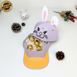 Bunny Cap - Easter Candy Box Paper Cutting File - 7x6" - Cricut File - LightBoxGoodMan - LightboxGoodman