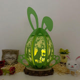 Bunny Easter - Easter Bunny Egg 3D Lantern File - Cricut File - 7.5x10.4