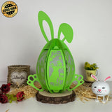 Bunny Easter - Easter Bunny Egg 3D Lantern File - Cricut File - 7.5x10.4" - LightBoxGoodMan - LightboxGoodman