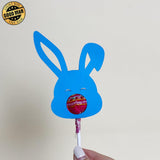 Bunny Lollipop Holders - Easter Candy Holder Paper Cutting File - Cricut File - LightBoxGoodMan - LightboxGoodman